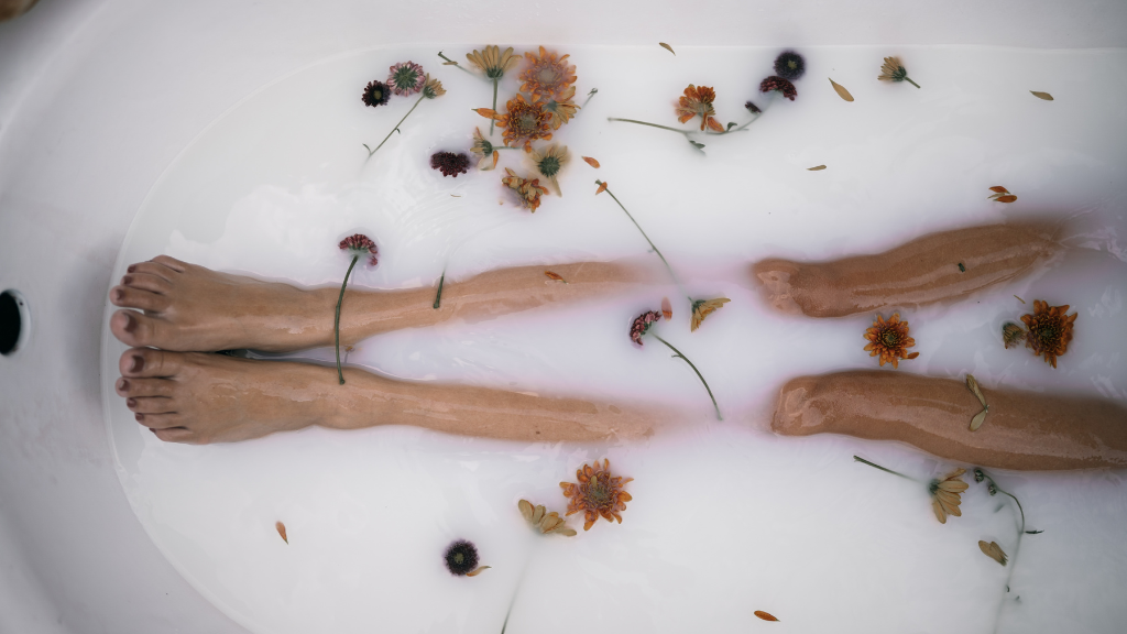 Bathing in Dead Sea Salt