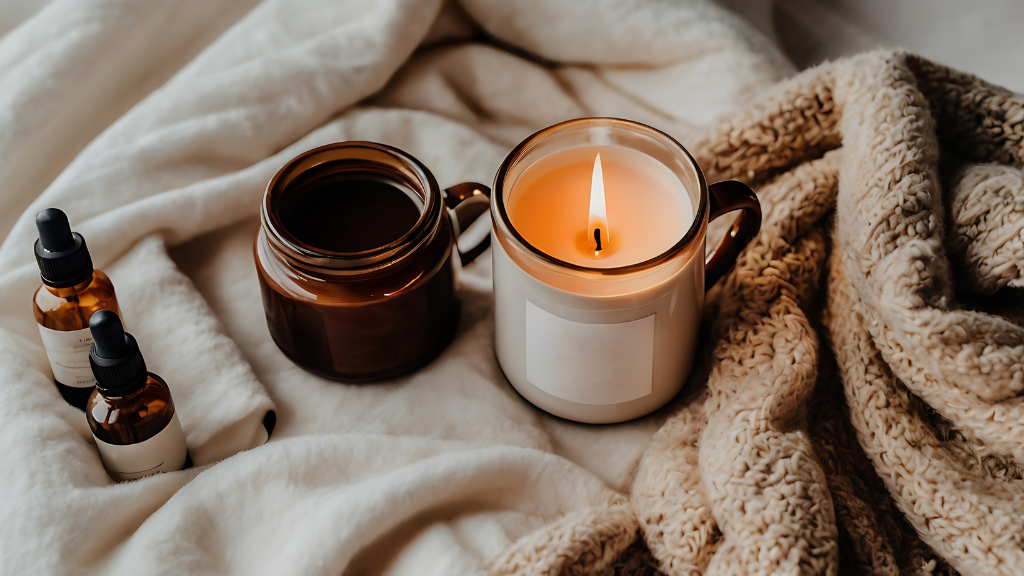 Essential Oils and Candle