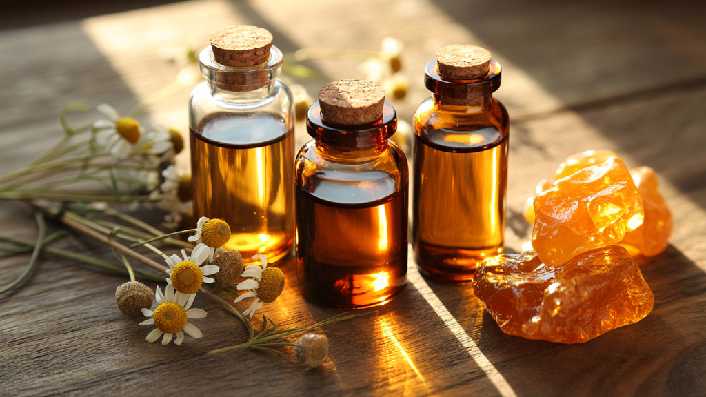 Bottles of Fragrance Oils
